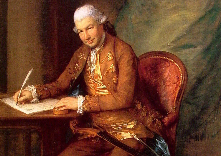 Painting of Abel, the 18th-century musician