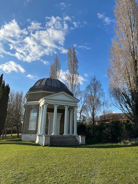 Garrick's Temple to Shakespeare in the Spring sunshine, 2025