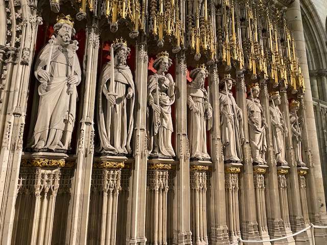 Statues of kings from York Minster
