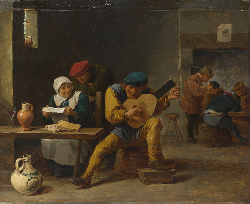 Peasants making music in an Inn c. 1635
