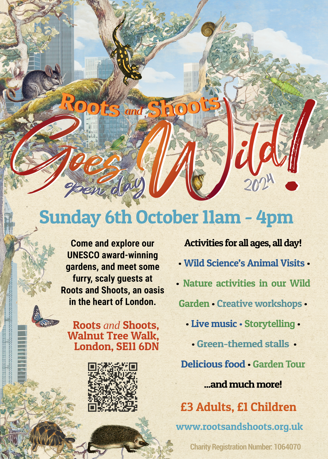 Poster for Roots and Shoots goes Wild