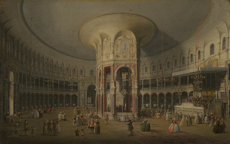 A painting of The Rotunda in Ranelagh Gardens by Canaletto