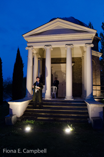 Garrick's Temple by night